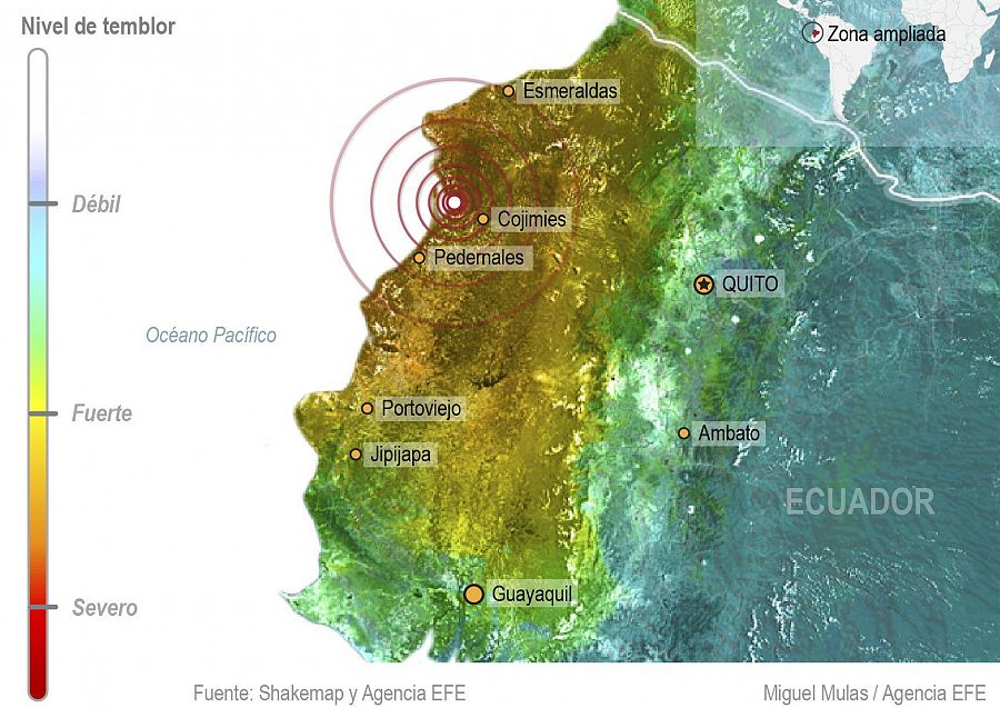 Terremoto en Ecuador Las réplicas seguirán durante meses RTVE