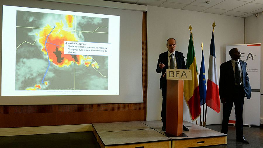 Los investigadores de la BEA presentan los resultados de la investigación del accidente en Mali.