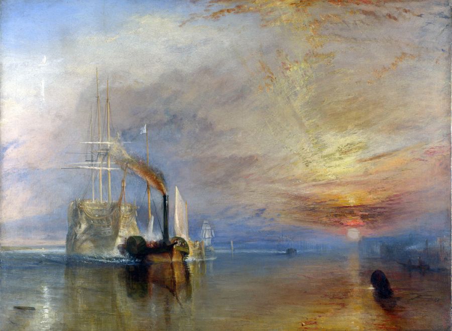 El 'Temerario remolcado a dique seco', obra de Turner que aparecerá en el nuevo diseño