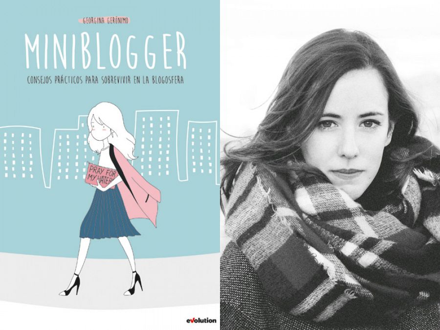Georgina Gerónimo Gómez y la portada de 'Miniblogger'