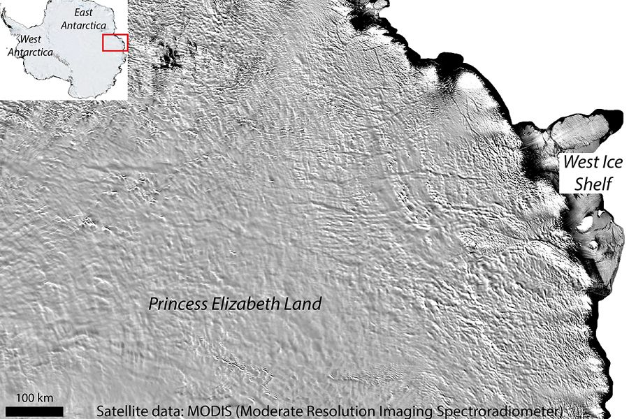 Los grandes canales y cañones que nacerían en el lago parecen extenderse hacia la costa oriental de la Antártida.