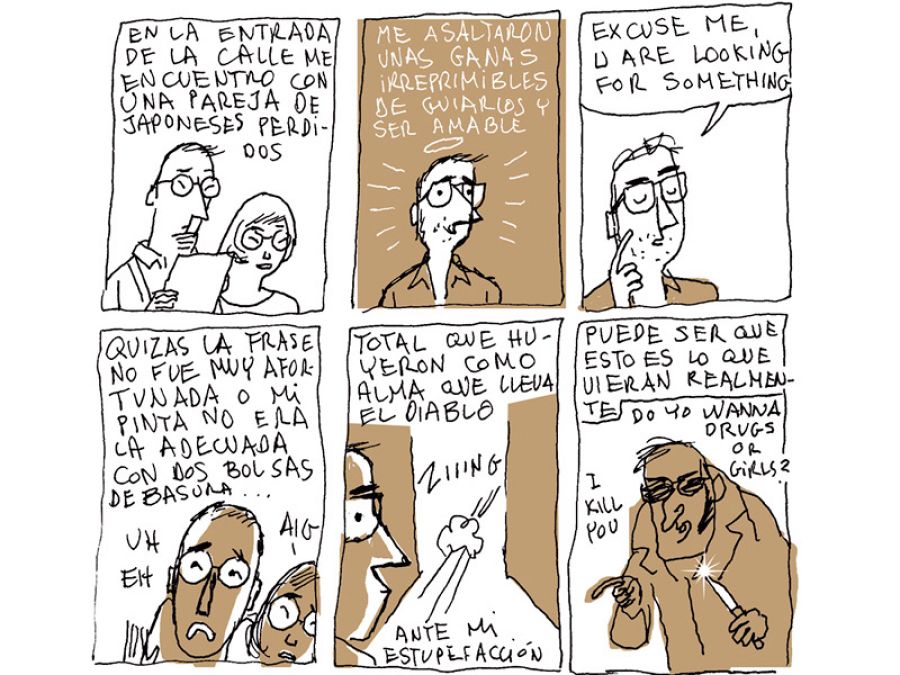 Viñetas de 'Turista accidental'