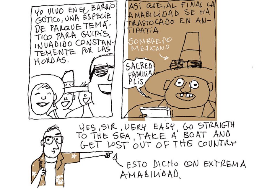 Viñetas de 'Turista accidental'