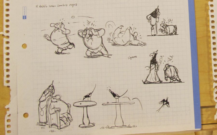 Bocetos de Max para 'El tríptico de los encantados'