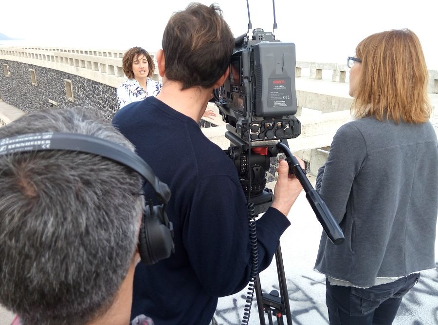 La planta undimotriz de Mutriku, en Guipúzcoa