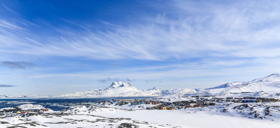 Una panorámica de Nuuk, capital de Groenlandia