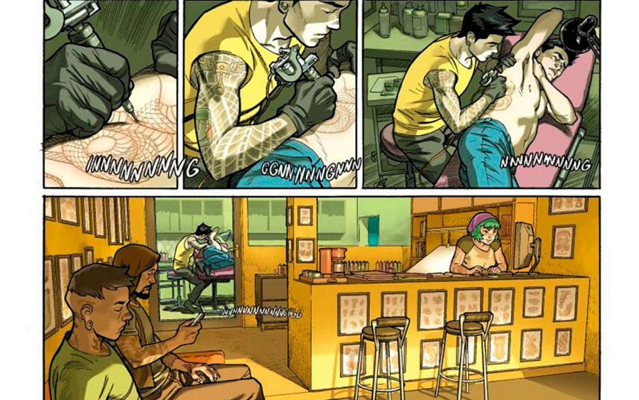 Viñetas de 'Tebori'