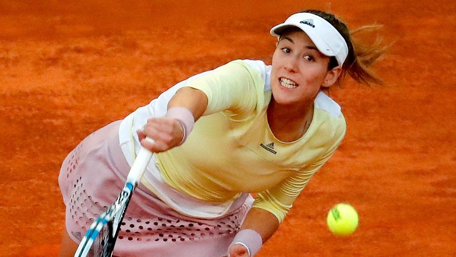Muguruza, en su despedida del Madrid Mutua Open