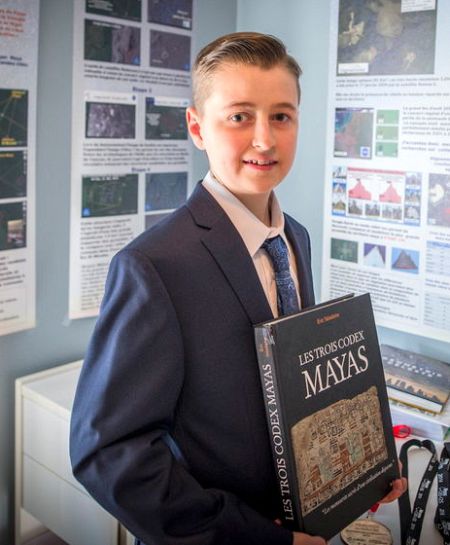 William Gadoury, supuesto descubridor de K'ÀAK' CHI'. Le Journal de Montréal