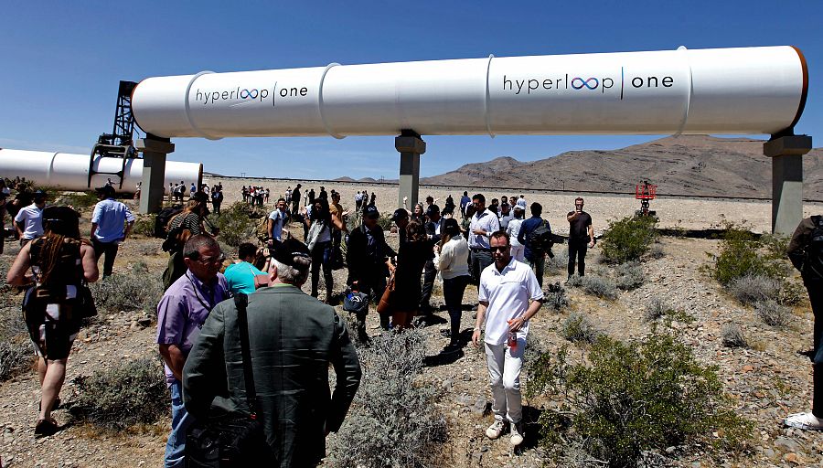 El tubo del Hyperloop One