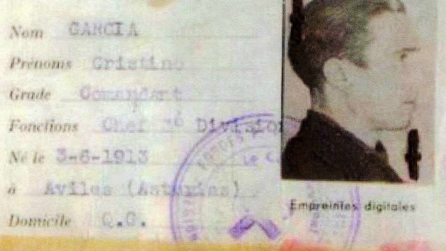 Carnet de identidad de Cristino García Granda