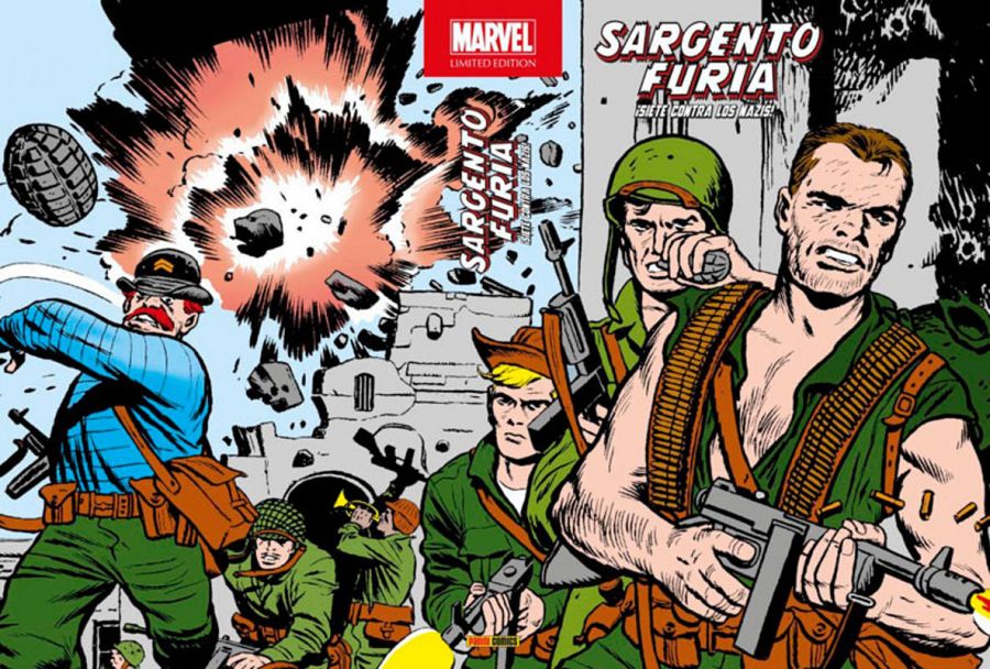Portada de 'Marvel Limited Edition: Sargento Furia: ¡Siete contra los nazis!'