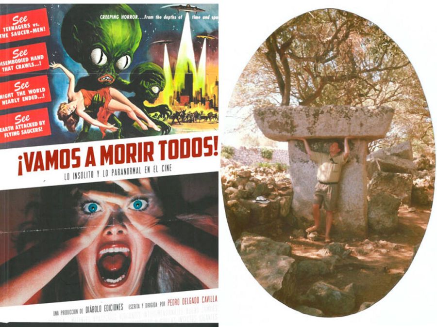 Portada de '¡Vamos a morir todos!' y fotografía de su autor