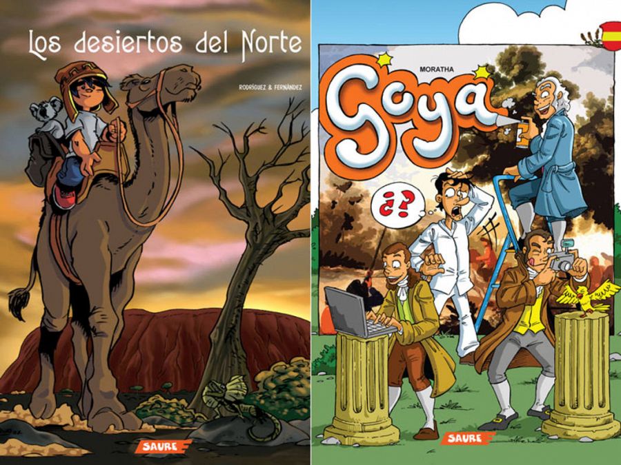 Dos de los cómics digitales incluídos en los packs de Postalector