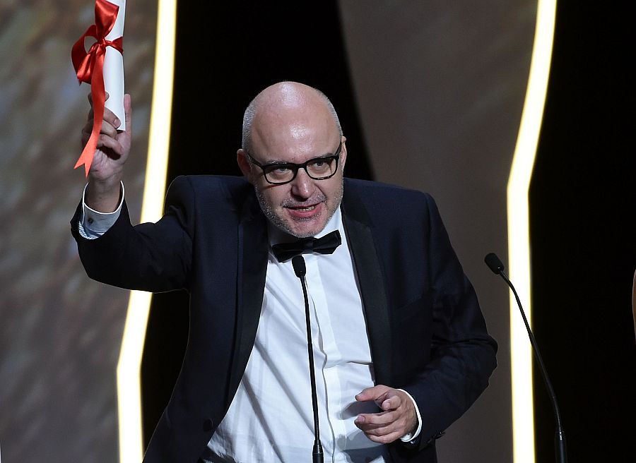 El director español Juango Gimenez, Palma de Oro por su corto 'Timecode'