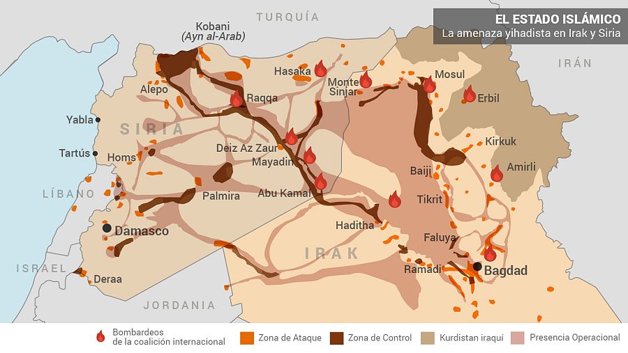(Fuente: Instituto para el Estudio de la Guerra. Actualizado a 22 de abril de 2016).
