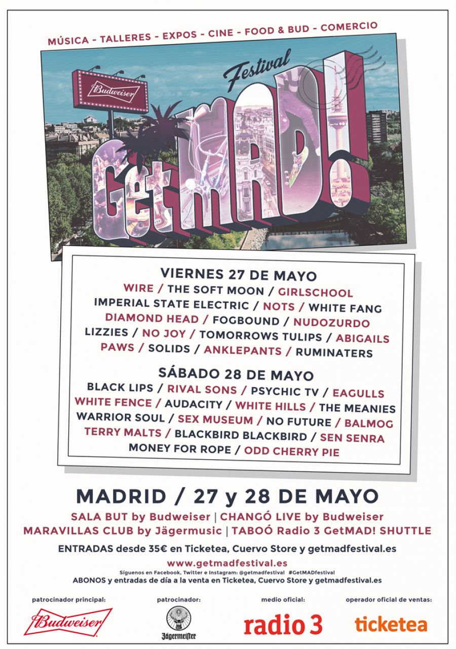 Cartel por días del GetMAD!