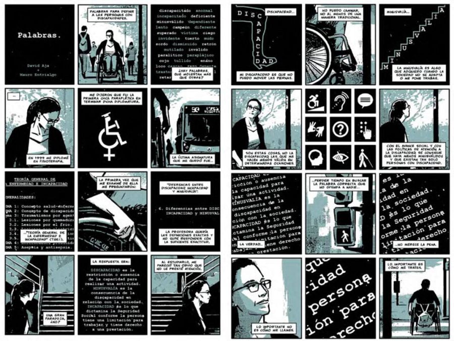 Páginas de Mauro Entrialgo y David Aja para 'Teresa Perales Cómics'