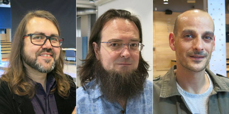 Borja Crespo, Mauro Entrialgo y David Aja, tres de los autores del cómic de Teresa Perales