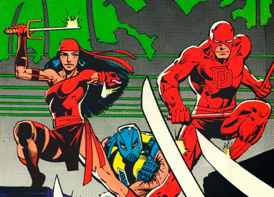 Daredevil, Elektra y El Gladiador contra La Mano