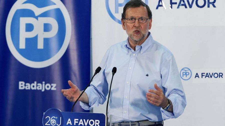 Mariano Rajoy, candidato del PP a las elecciones generales 26J