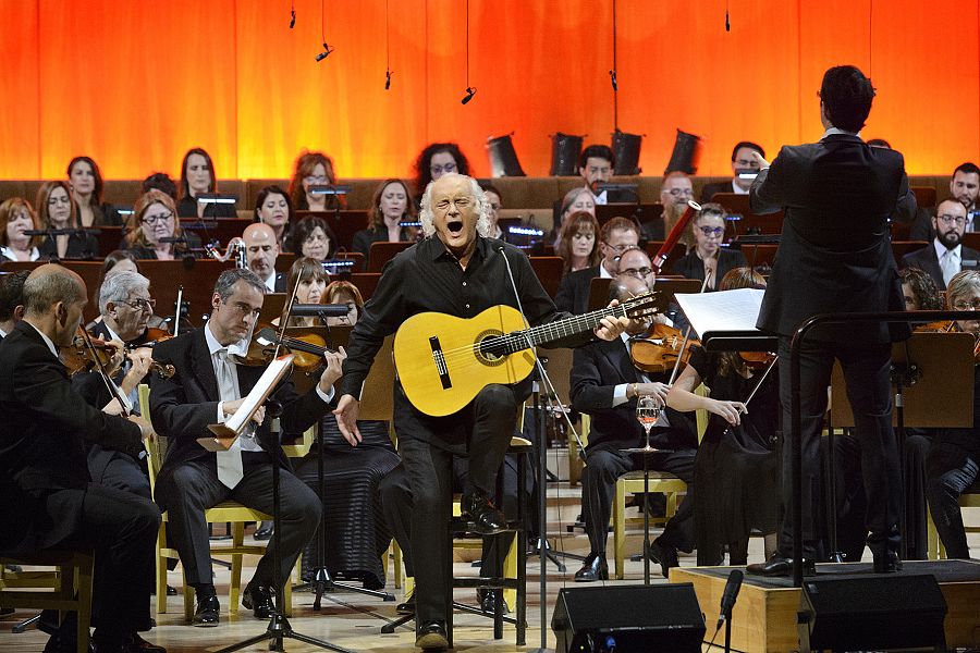 Amancio Prada, en un concierto anterior con la Orquesta y Coro de RTVE