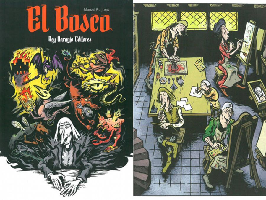 Portada y página de 'El Bosco'