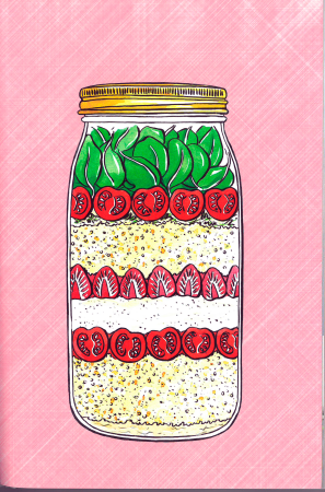 Ensalada de quinoa con fresas del bosque