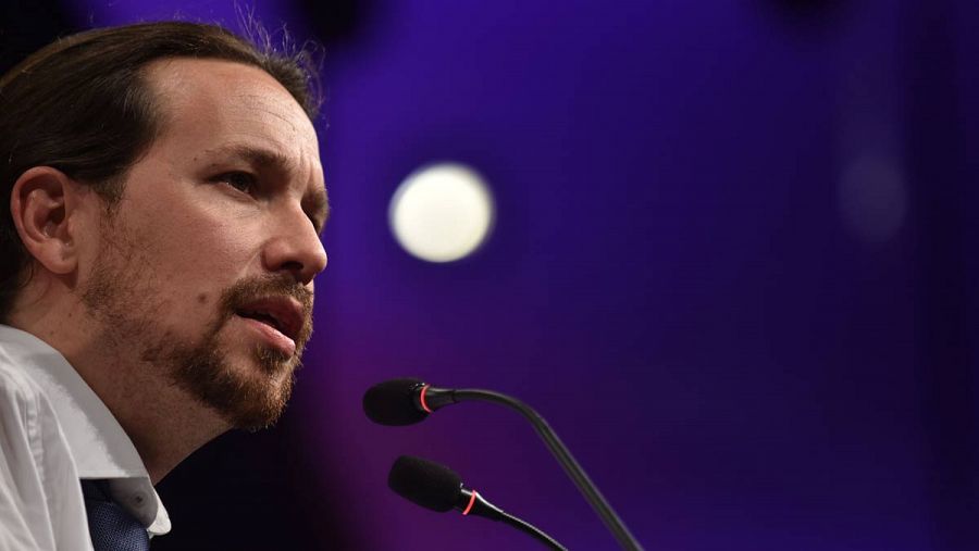 Iglesias, en rueda de prensa tras las elecciones generales.