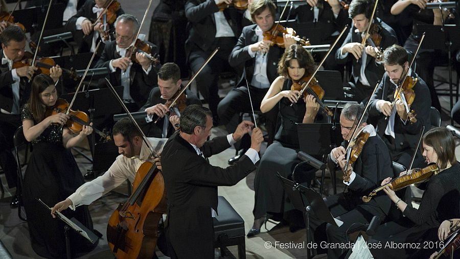 El maestro Miguel Ángel Gómez Martínez en el concierto del pasado 19 de Junio del Festival Internacional de Granada