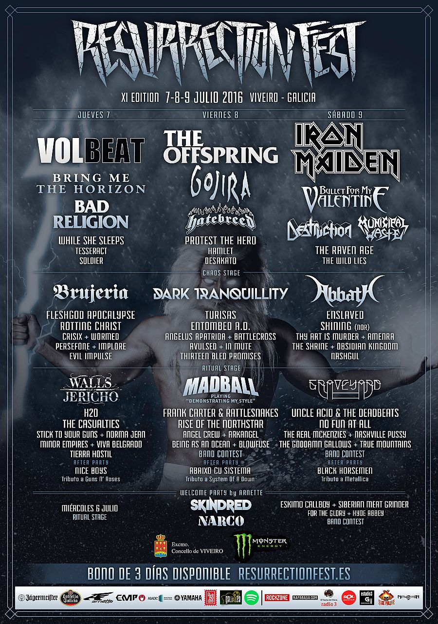 Cartel del Resurrection Fest 2016