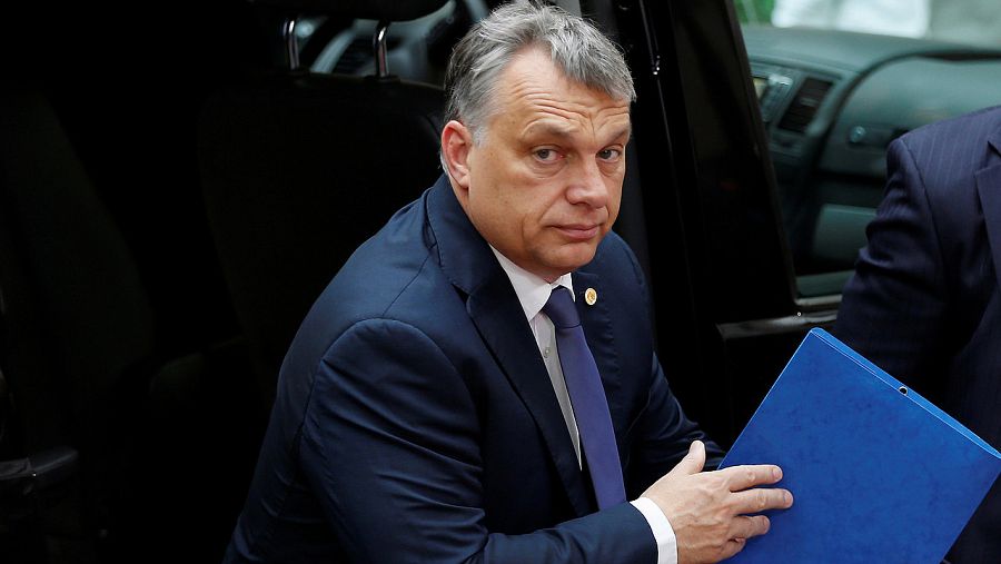 El primer ministro húngaro, Víktor Orban, en la cumbre de Bruselas