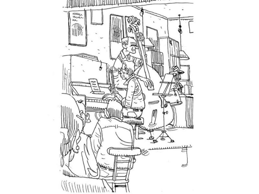 Uno de los dibujos del natural de 'Mister 4'