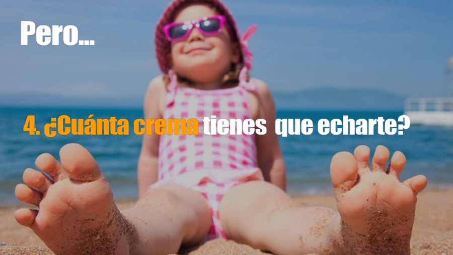 Hay que ser generosos y aplicar unos 36 g para cubrir el cuerpo de un adulto