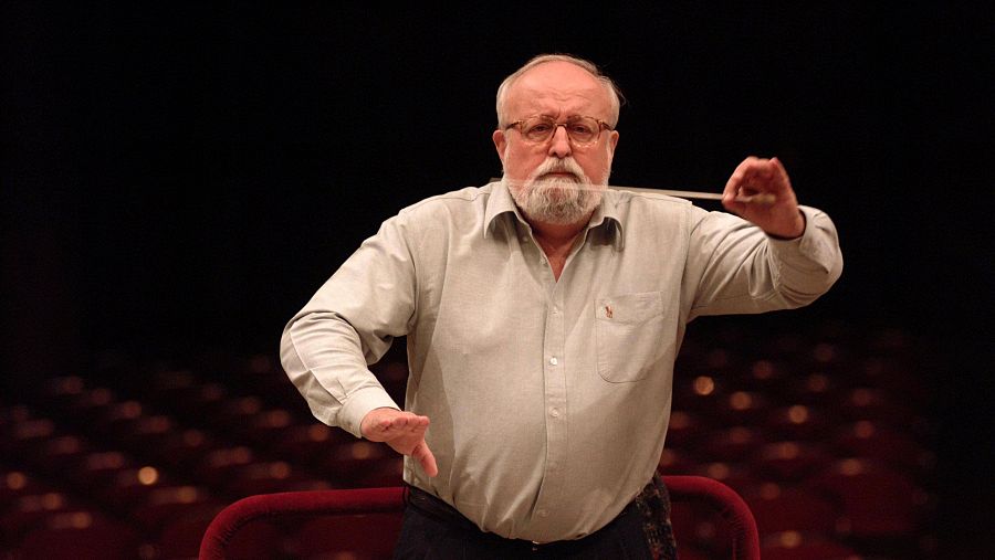 El compositor polaco Krzysztof Penderecki
