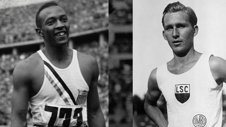 Las fotos, juntos, de un atleta afroamericano y uno de los campeones de Hitler inmortalizan el nacimiento de un mito y una gran amistad