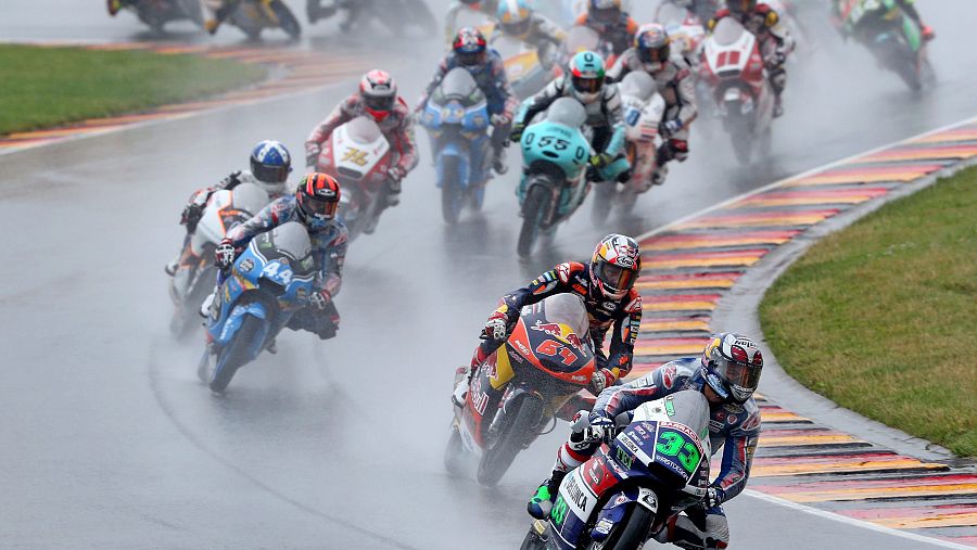 Imagen de la carrera de Moto3 del GP de Alemania