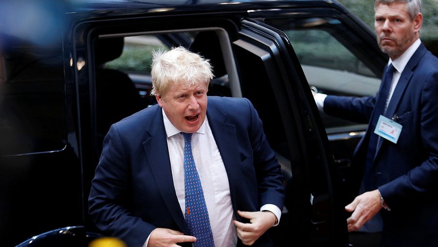 Boris Johnson, ministro de Exteriores de la UE, llega a la reunión del Consejo de Ministros exteriores de la UE en Bruselas, el 18 de julio de 2016. REUTERS/Francois Lenoir