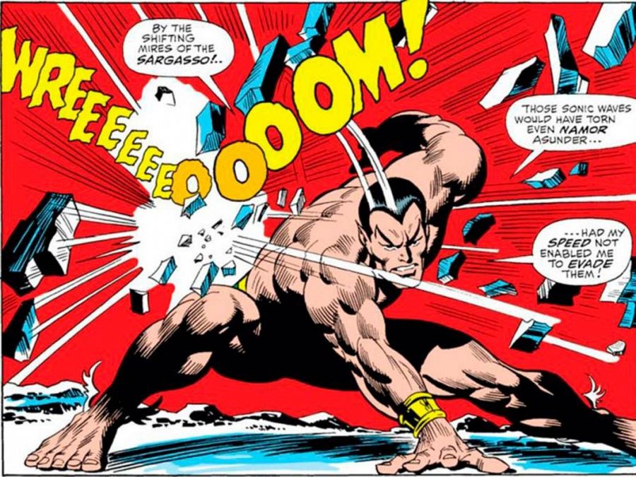 Viñeta del Namor de Gene Colan