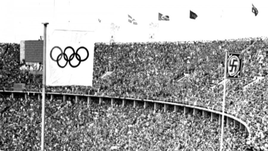 Inauguración en Berlín de las olimpíadas de 1936