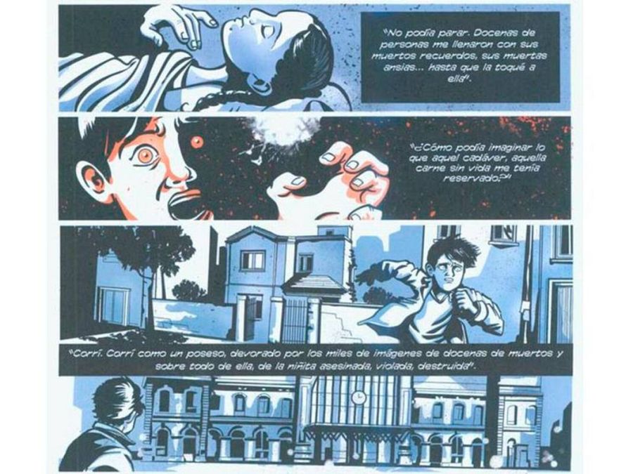 Viñetas de 'Lector de cadáveres', de Abraham García y José Pérez Zarzoso