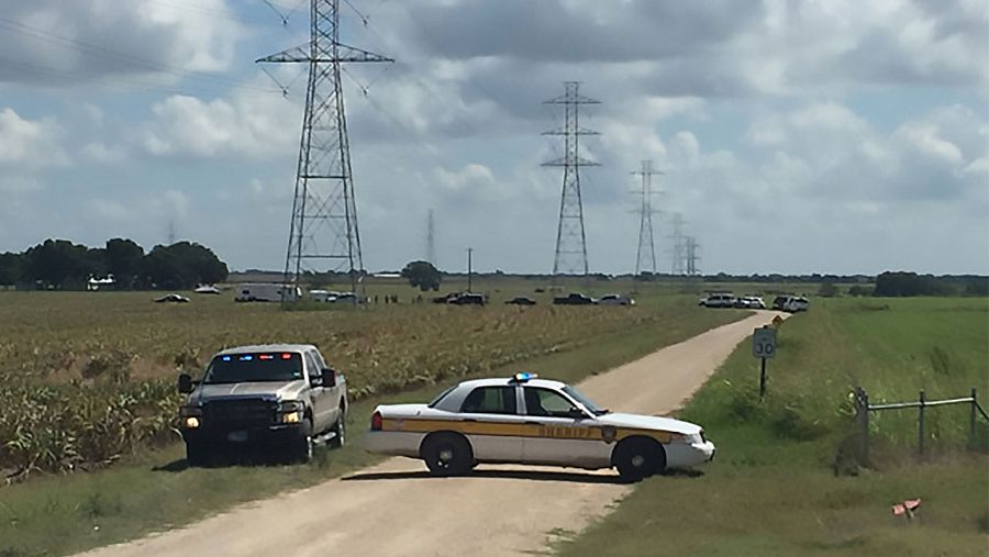 Imagen del lugar del accidente del globo aeroestático en Texas, de KXAN TV