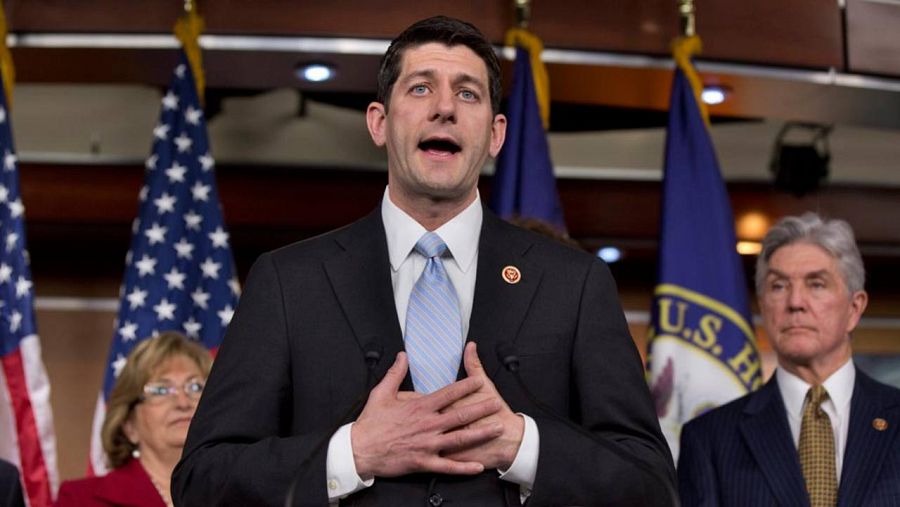 El presidente de la Cámara de Representantes, Paul Ryan