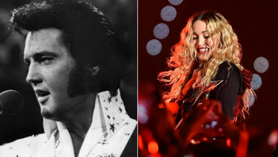 Elvis Presley y Madonna