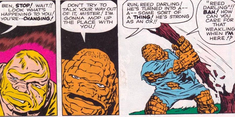 La transformación de Ben Grimm en La Cosa