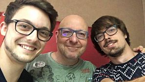 Jonathan Belles, Javier Capitán y Diego Fortea.