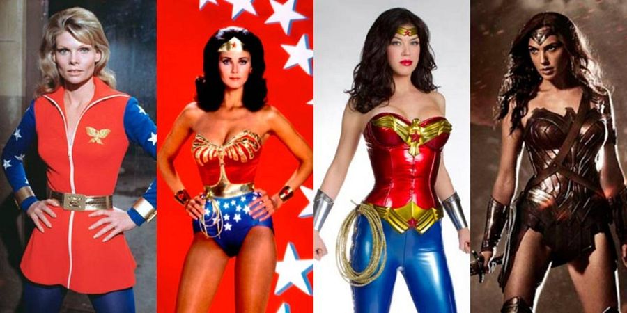 Las Wonder Women de la televisión y el cine: Cathy Lee Crosby, Lynda Carter, Adrianne Palicki y Gal Gadot