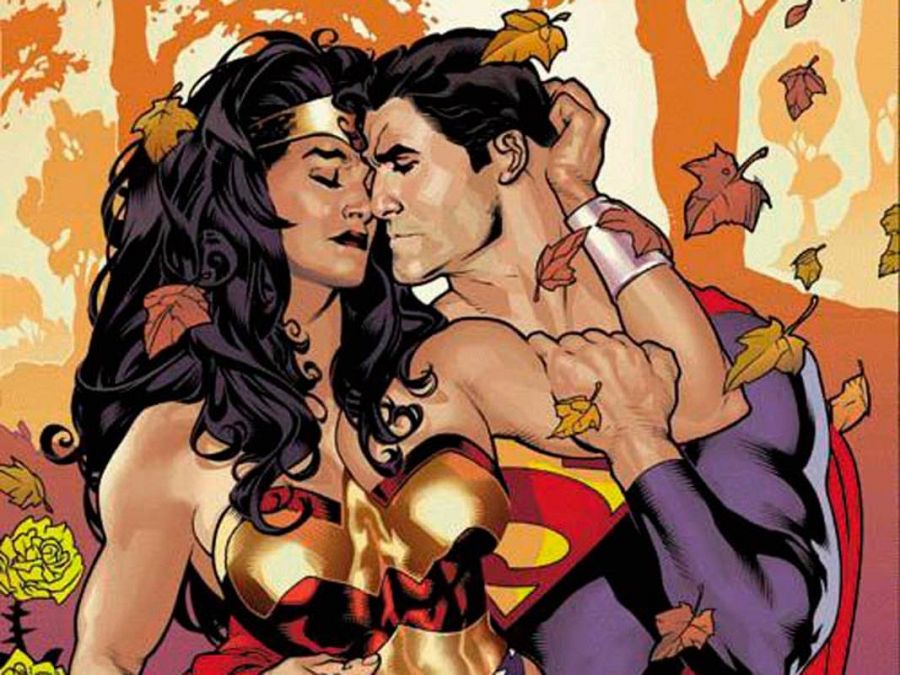 El romance de Wonder Woman y Superman visto por Adam Hughes