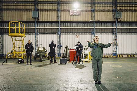 Protocolo durante el vuelo,simulacro de una recogida de agua y las maniobras más arriesgadas
