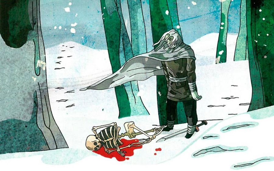 Fragmento de una ilustración de 'Los dientes de la eternidad'